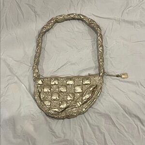 Carlyn Puffy Gold Quilted Women's Bag